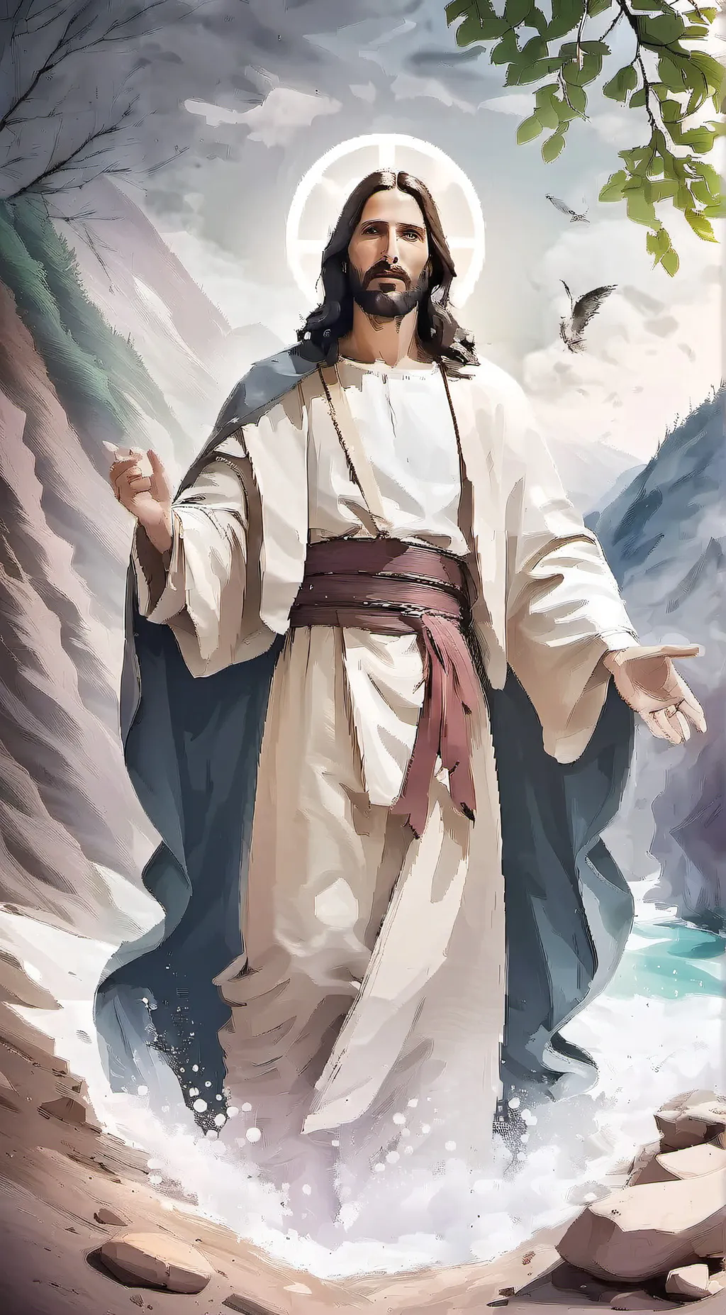 ai character: god background