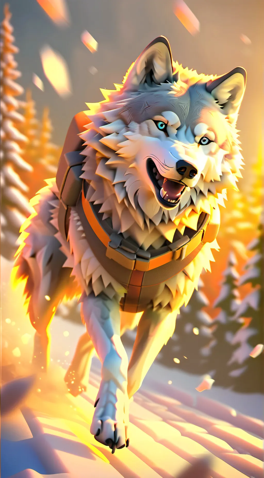 ai character: wolf background