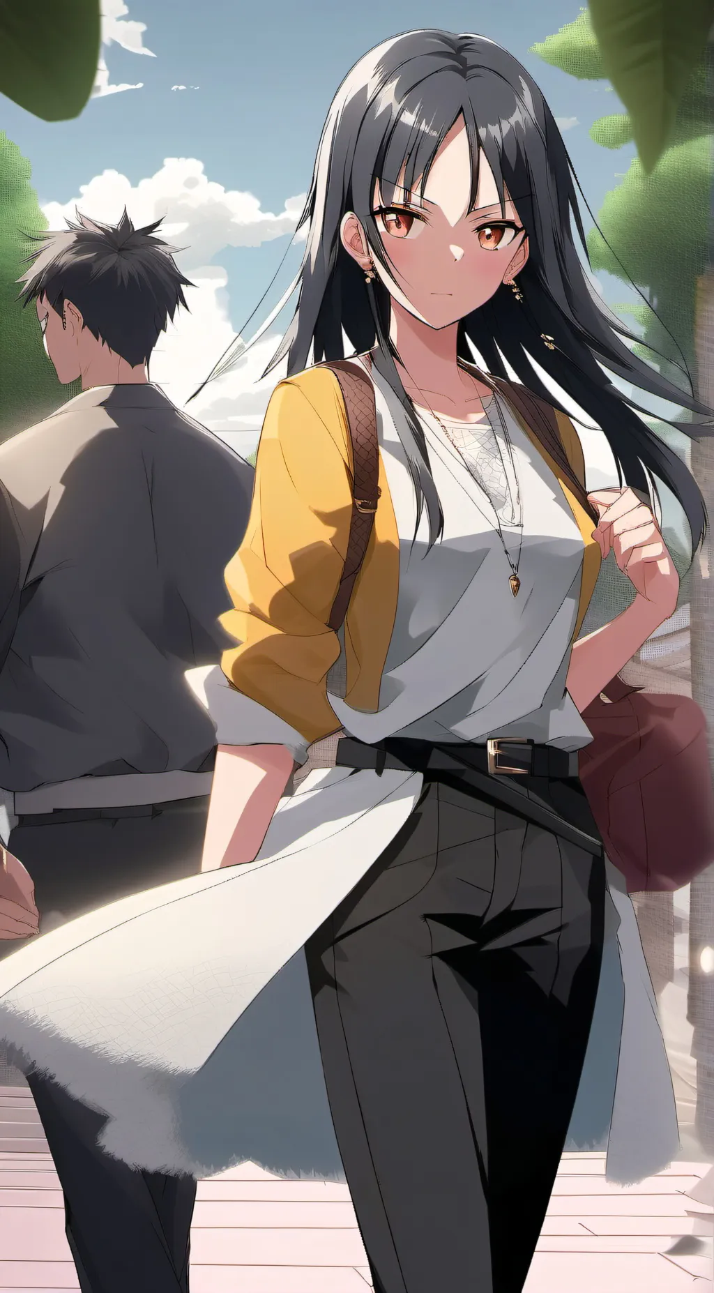 ai character: Rin takashima  background