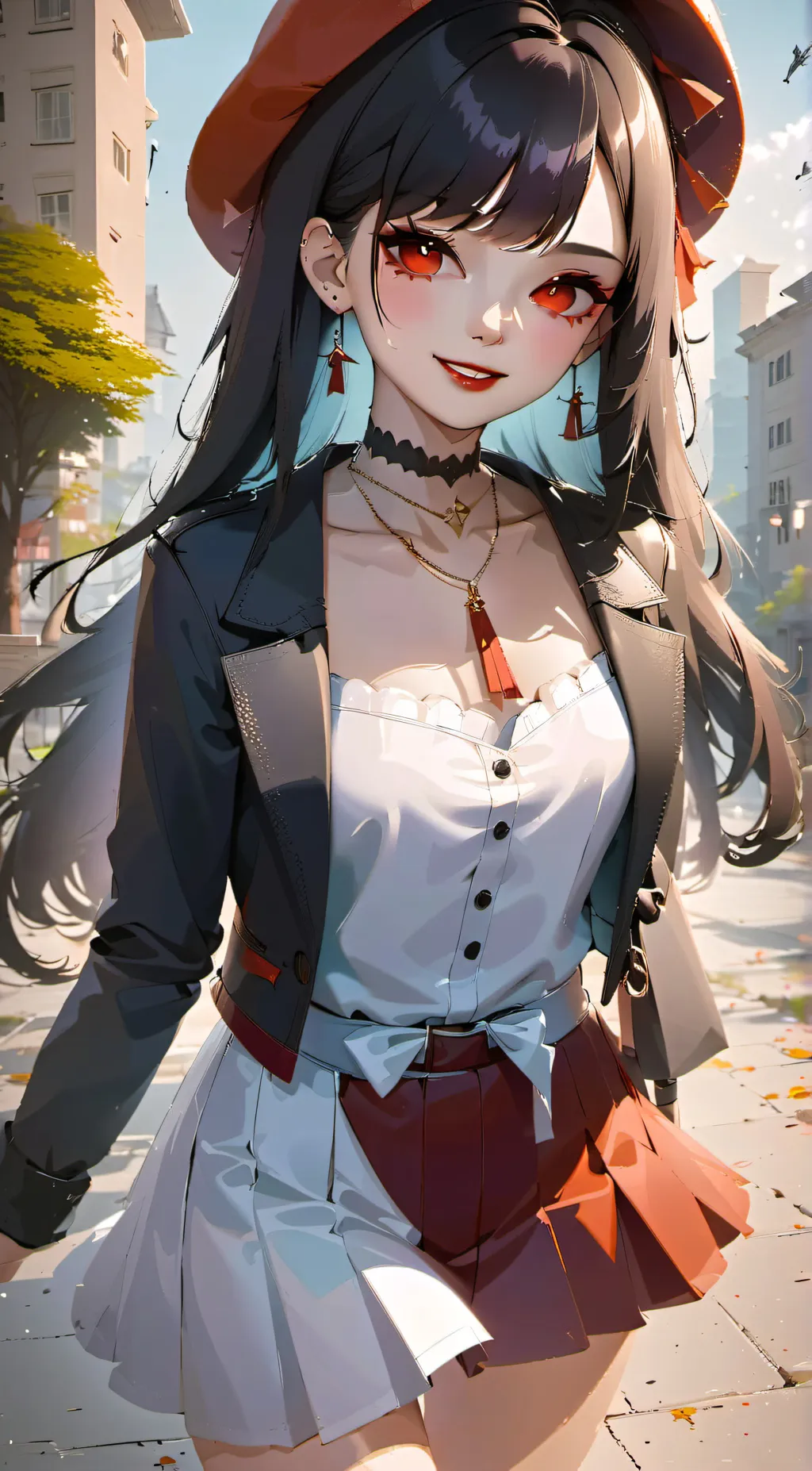 ai character: sapphire background