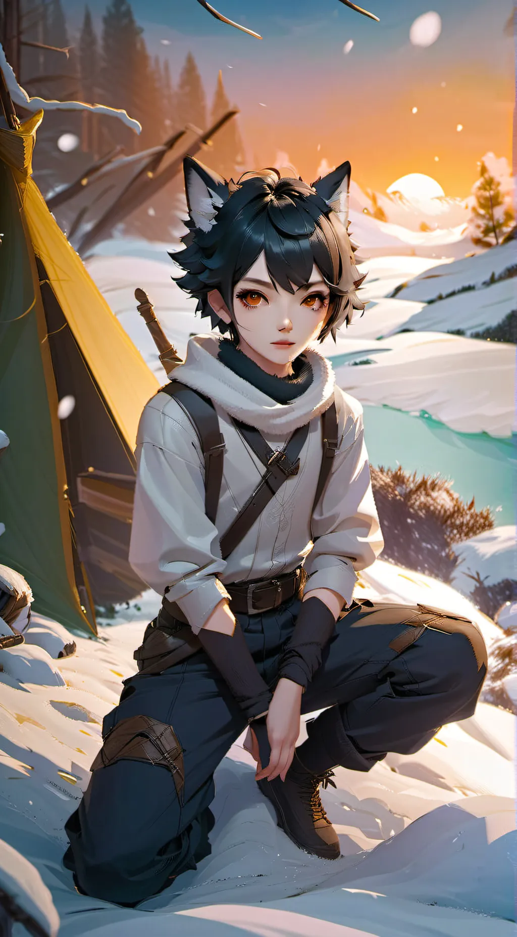 ai character: Ari  background