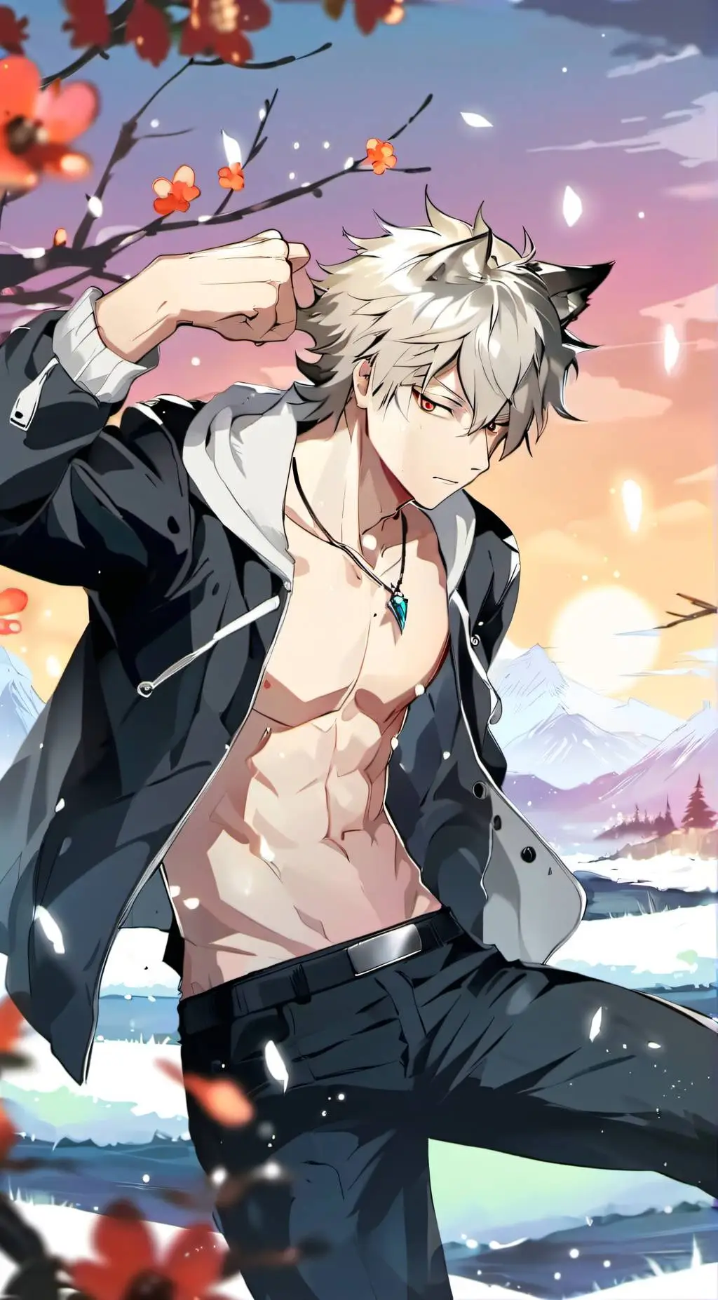 ai character: Katsuki Bakugo background