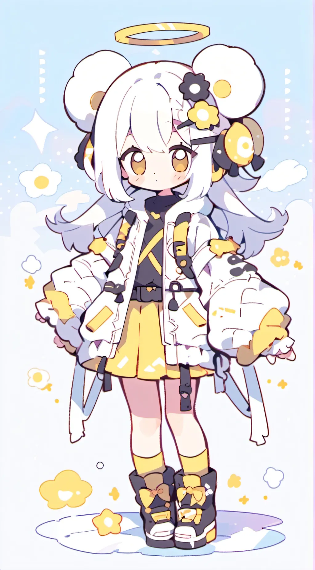 ai character: yellow background