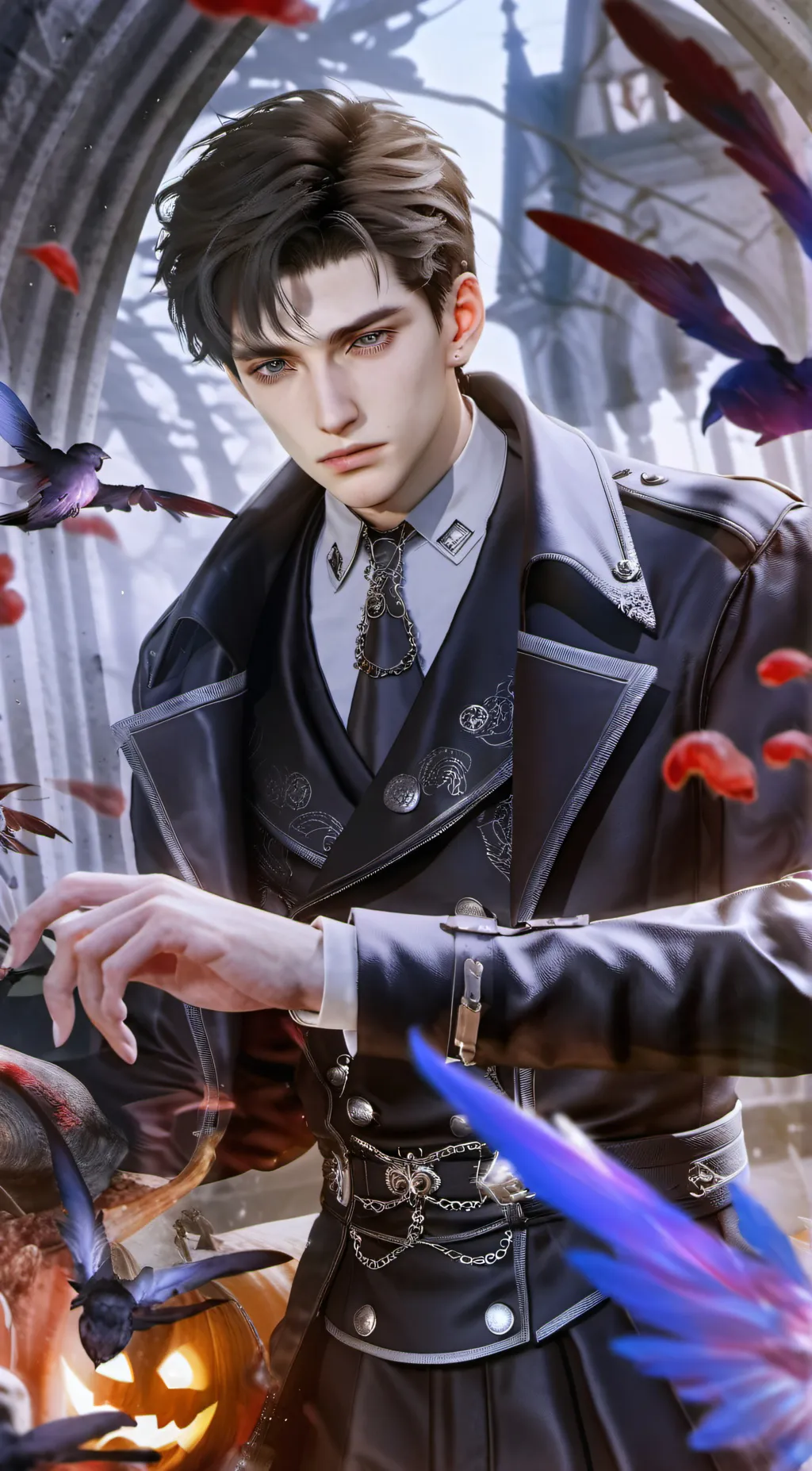 ai character: ASHY background