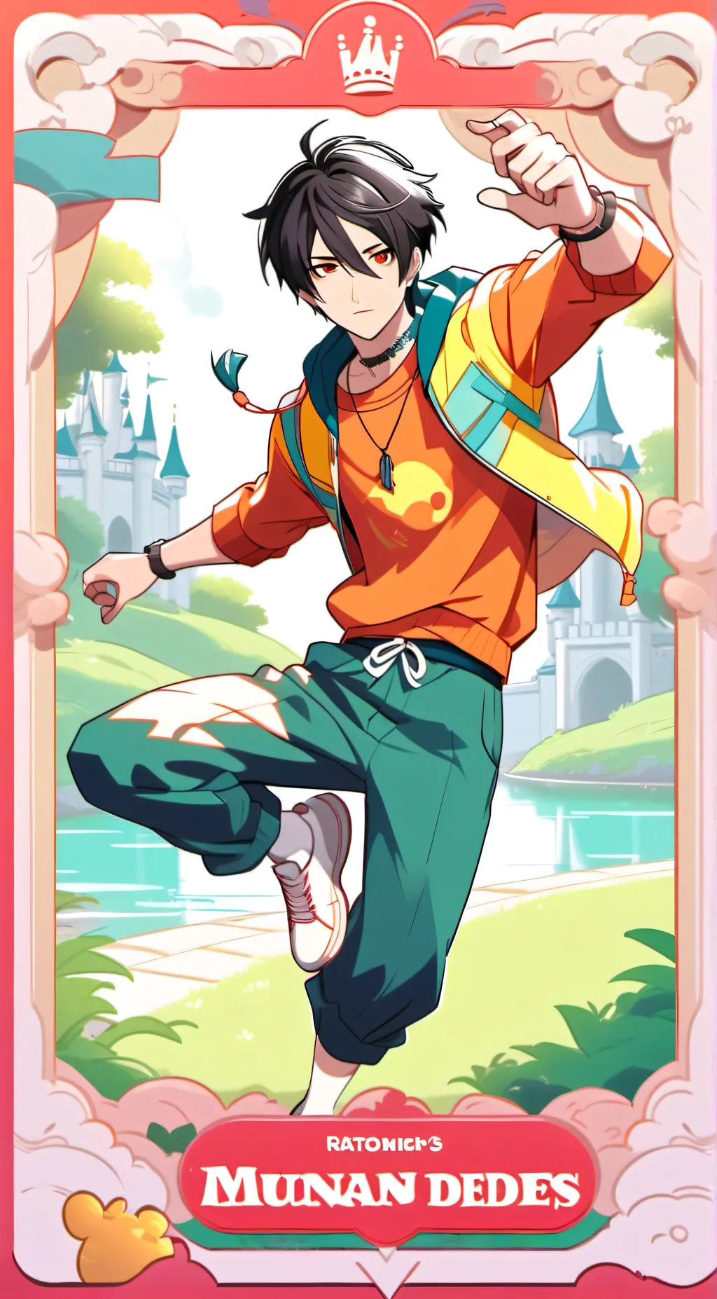 ai character: Lucas  background