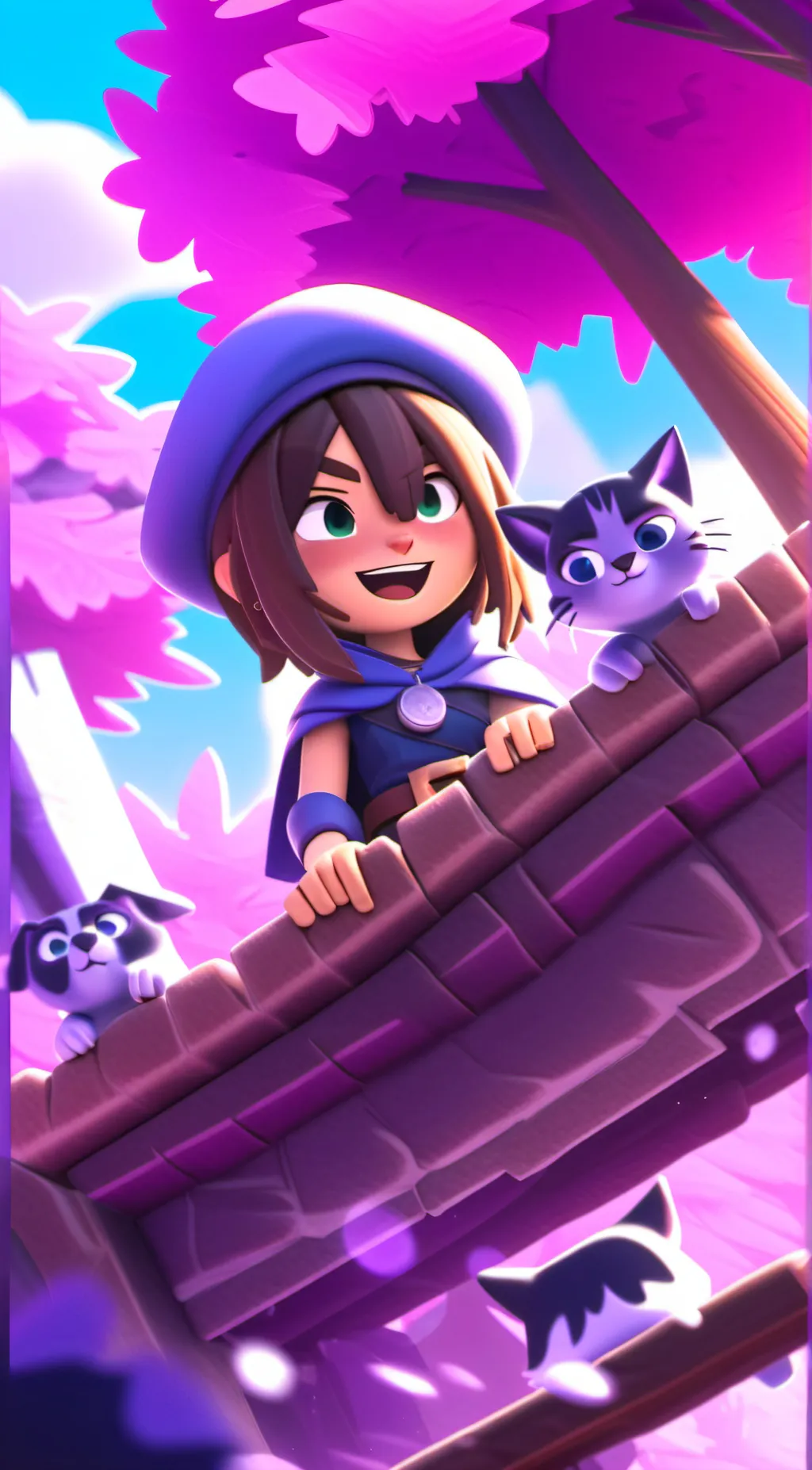 ai character: maple background