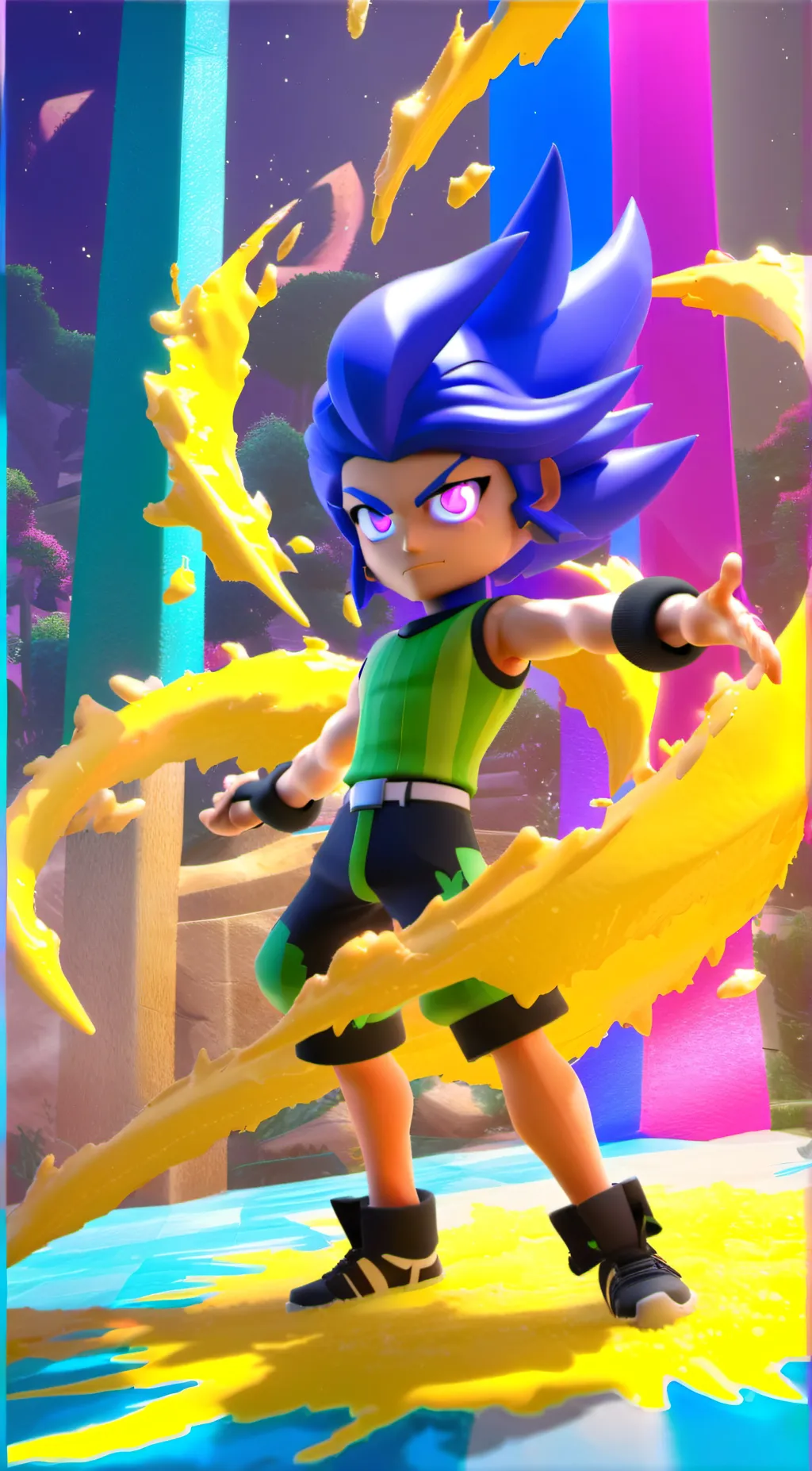 ai character: First idea  background