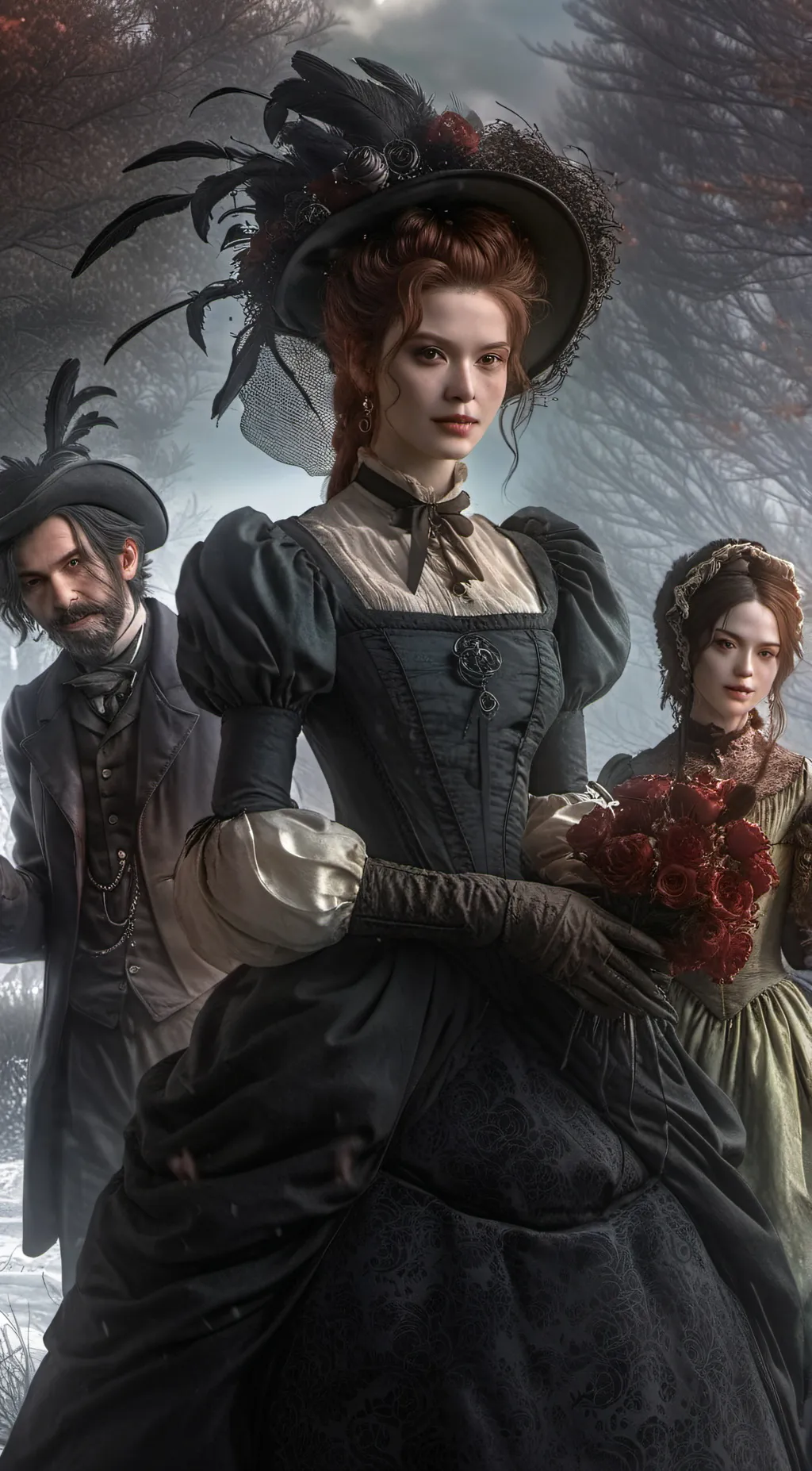 ai character: Mr and Mrs. Alain background