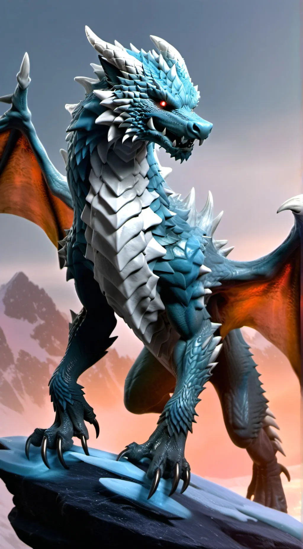 ai character: winter background