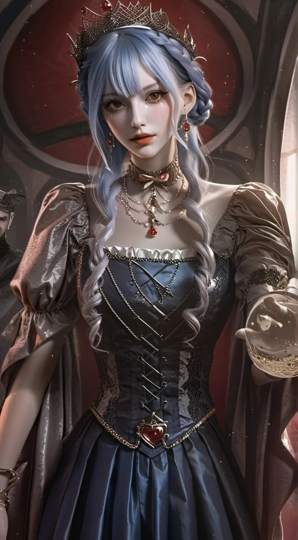 ai character: Moon background