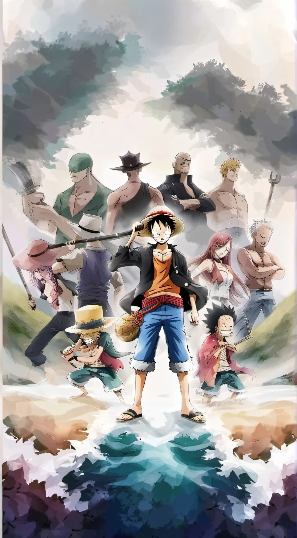 ai character: One Piece background