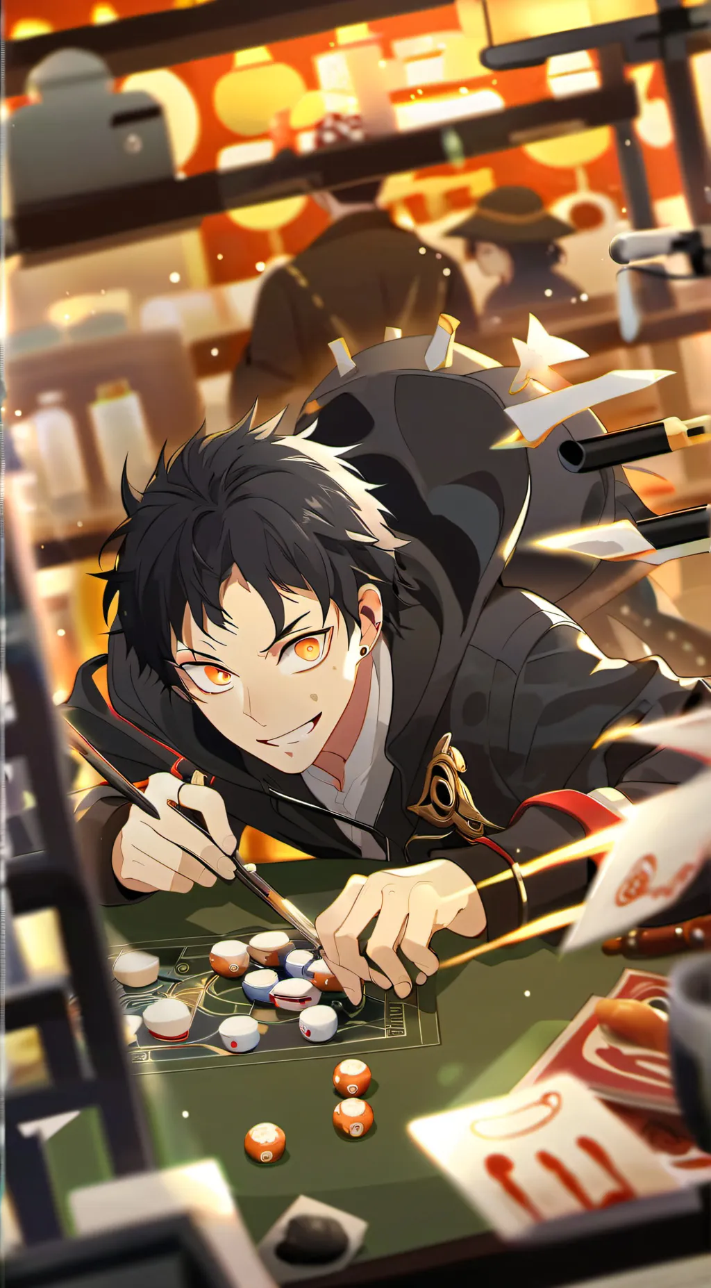 ai character: shinra background