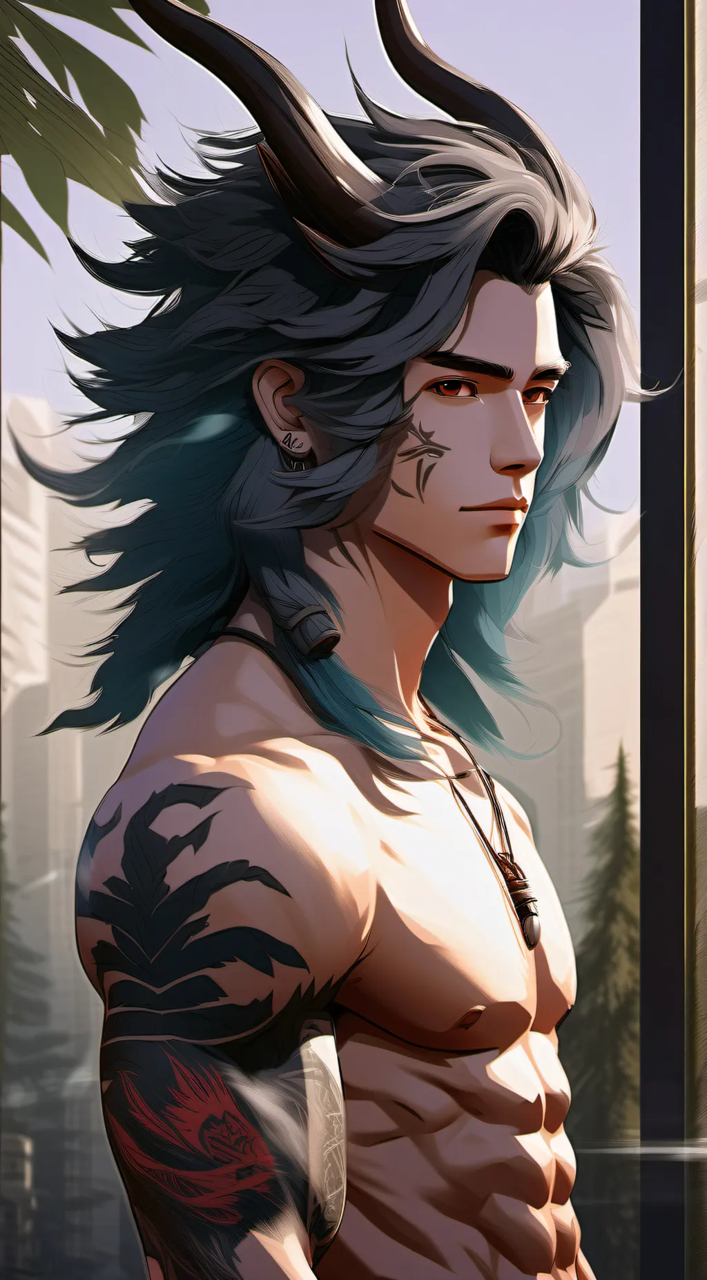 ai character: Alexander  background