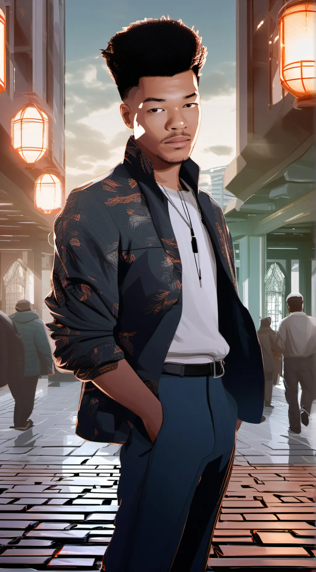 ai character: Michael (Monkey) background