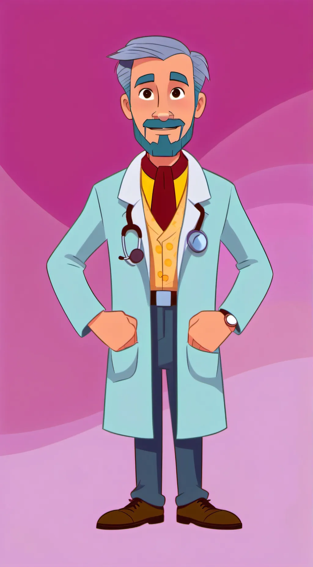ai character: Dr reflex  background