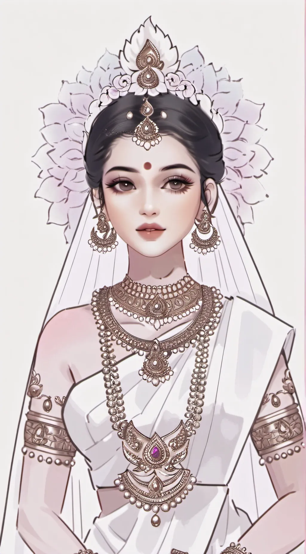 ai character: Shri Radha Rani background