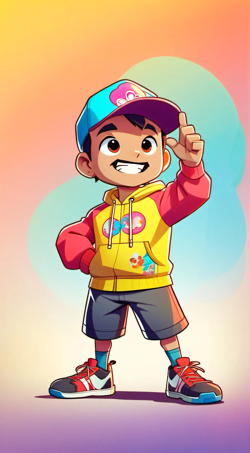 ai character: cartoon and anime  background