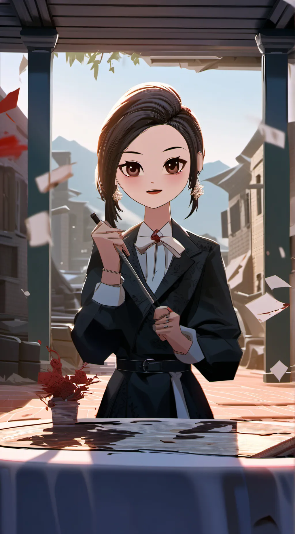 ai character: Murder mystery background