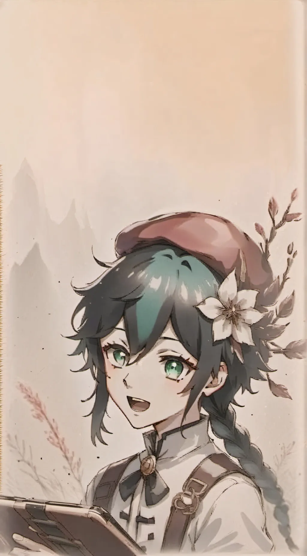 ai character: Venti background