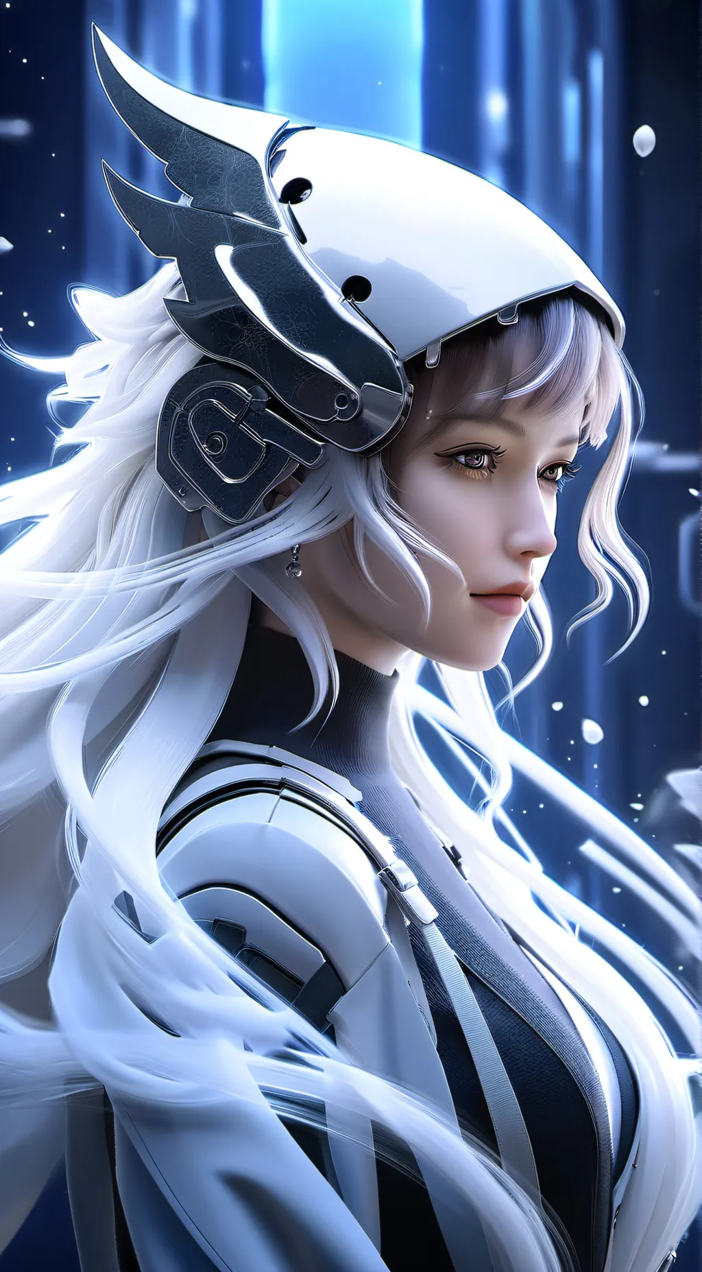 ai character: angel girl background