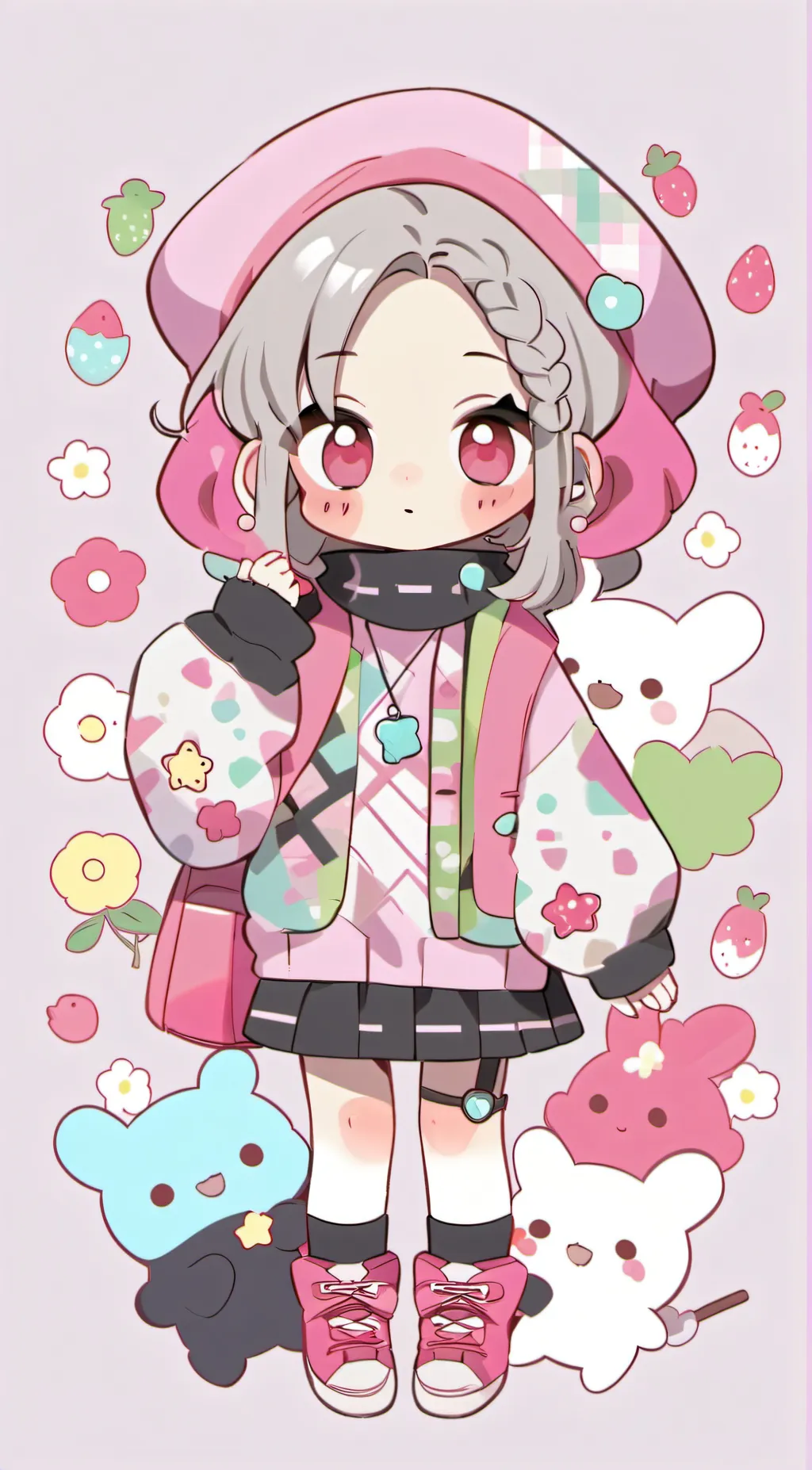 ai character: 🩵Lilly^⁠_⁠^ background