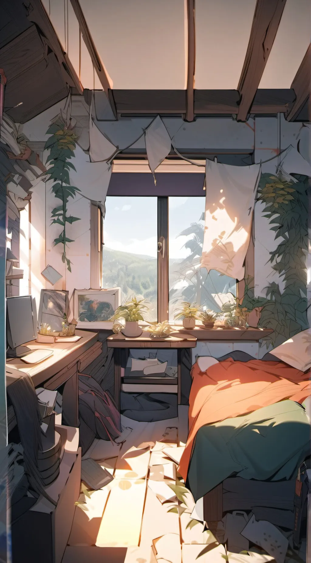 ai character: internable rooms background