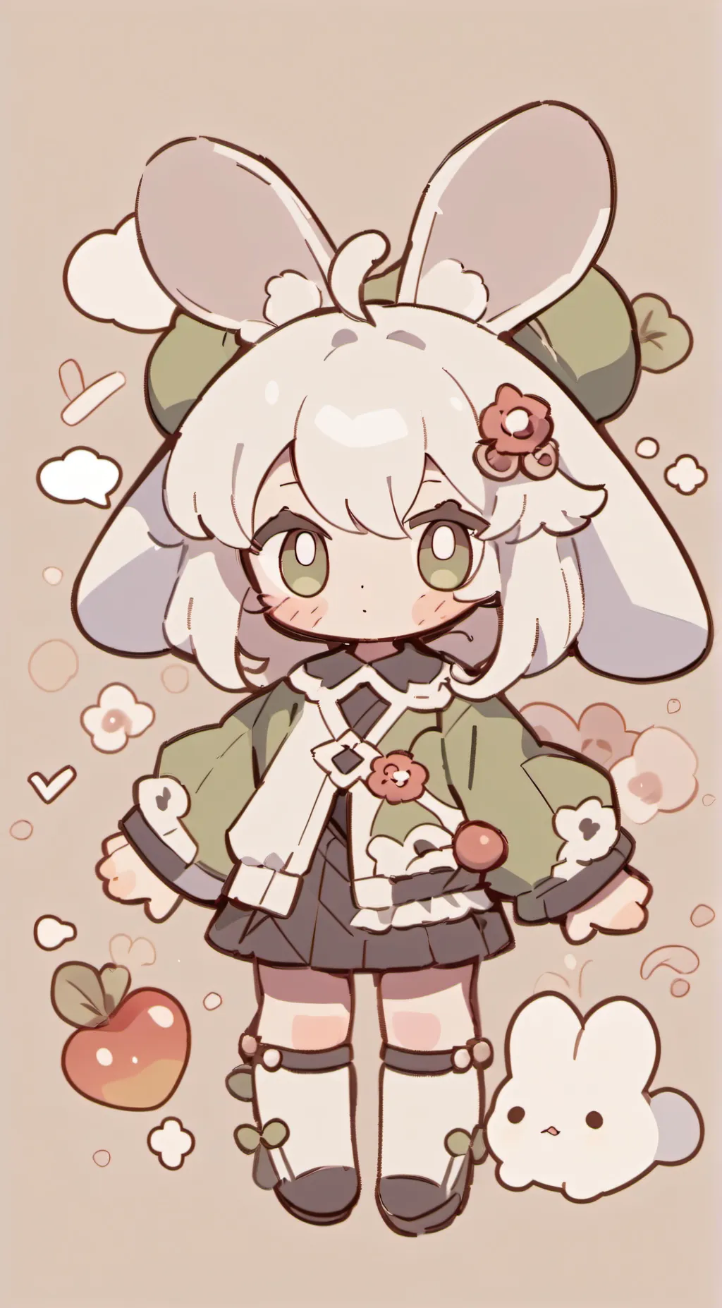 ai character: Hoppy hopscotch  background