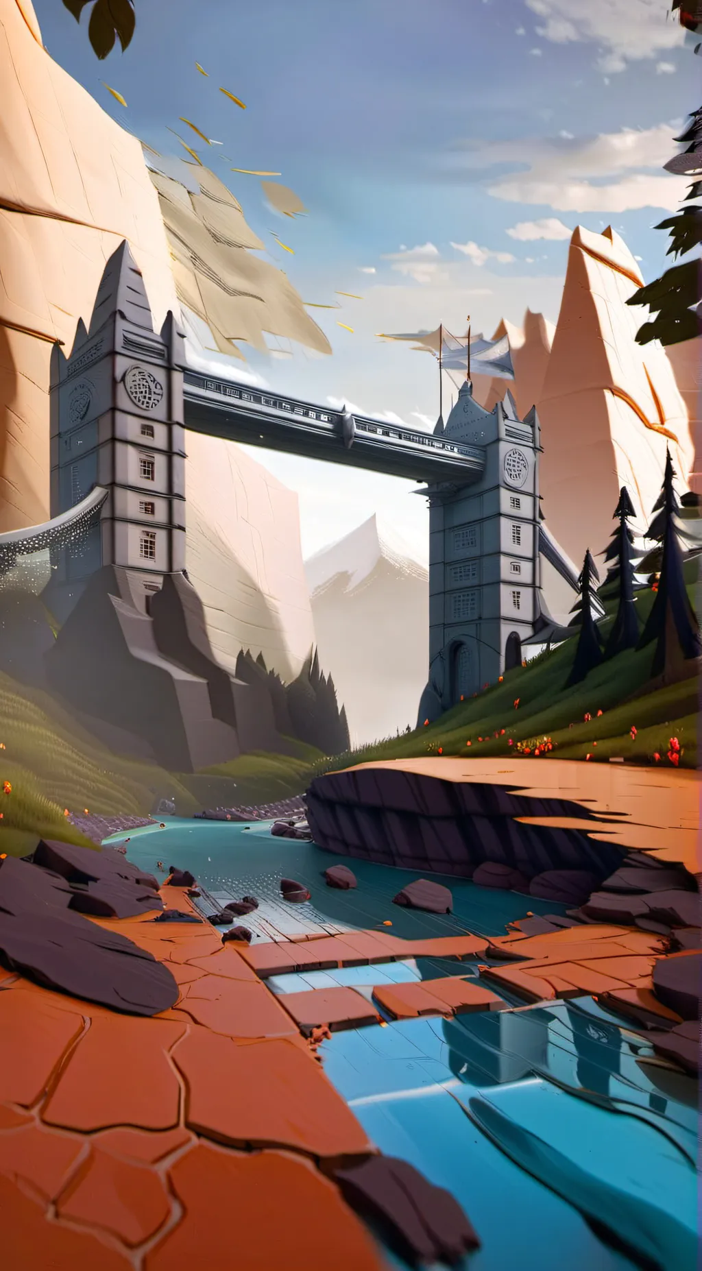 ai character: School Country 8 background