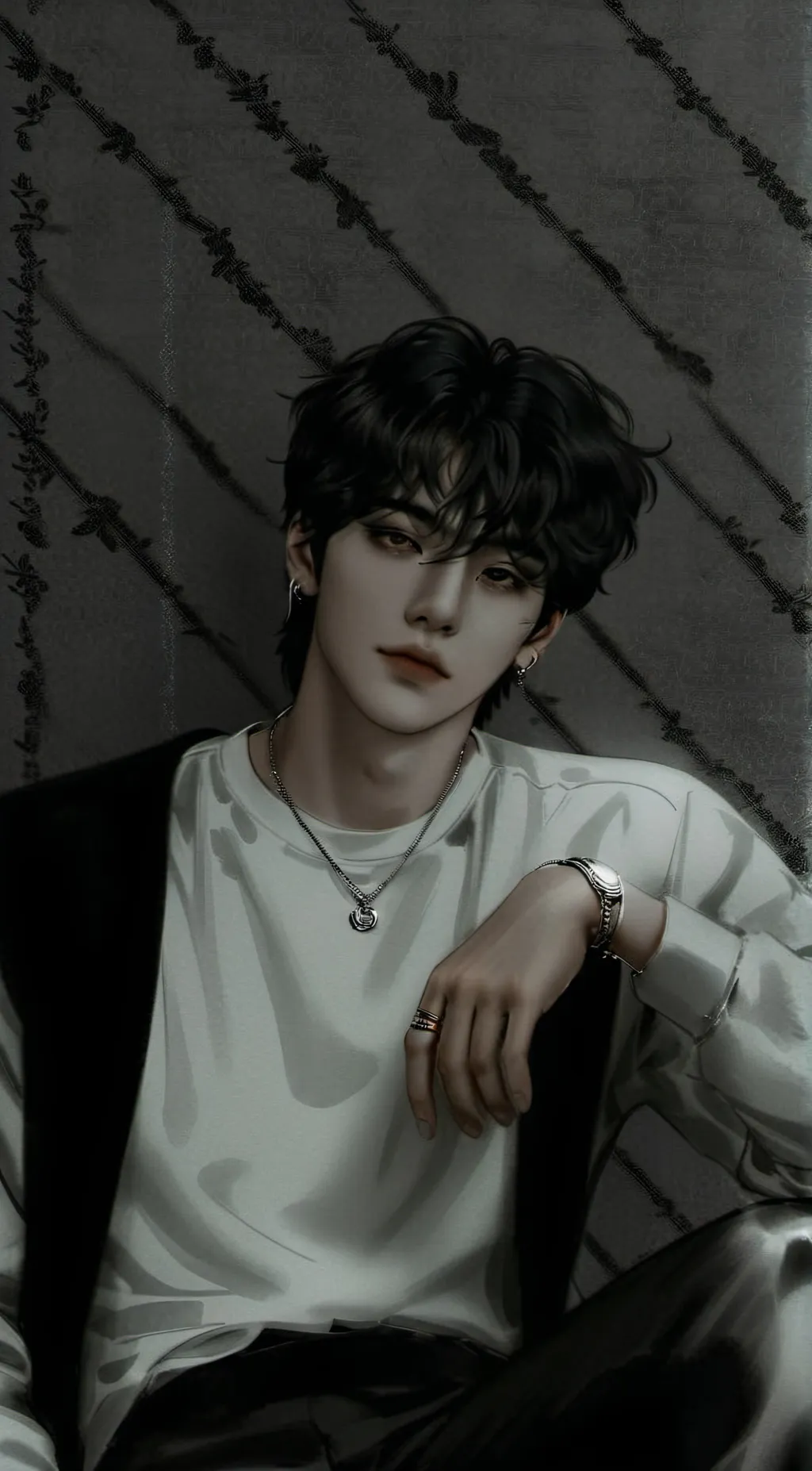 ai character: taehyong  background