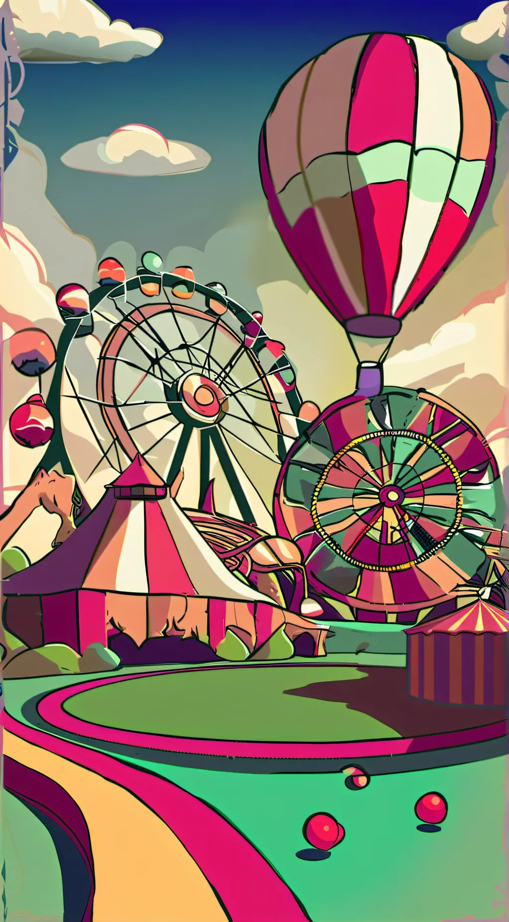 ai character: Lu Lu Land background