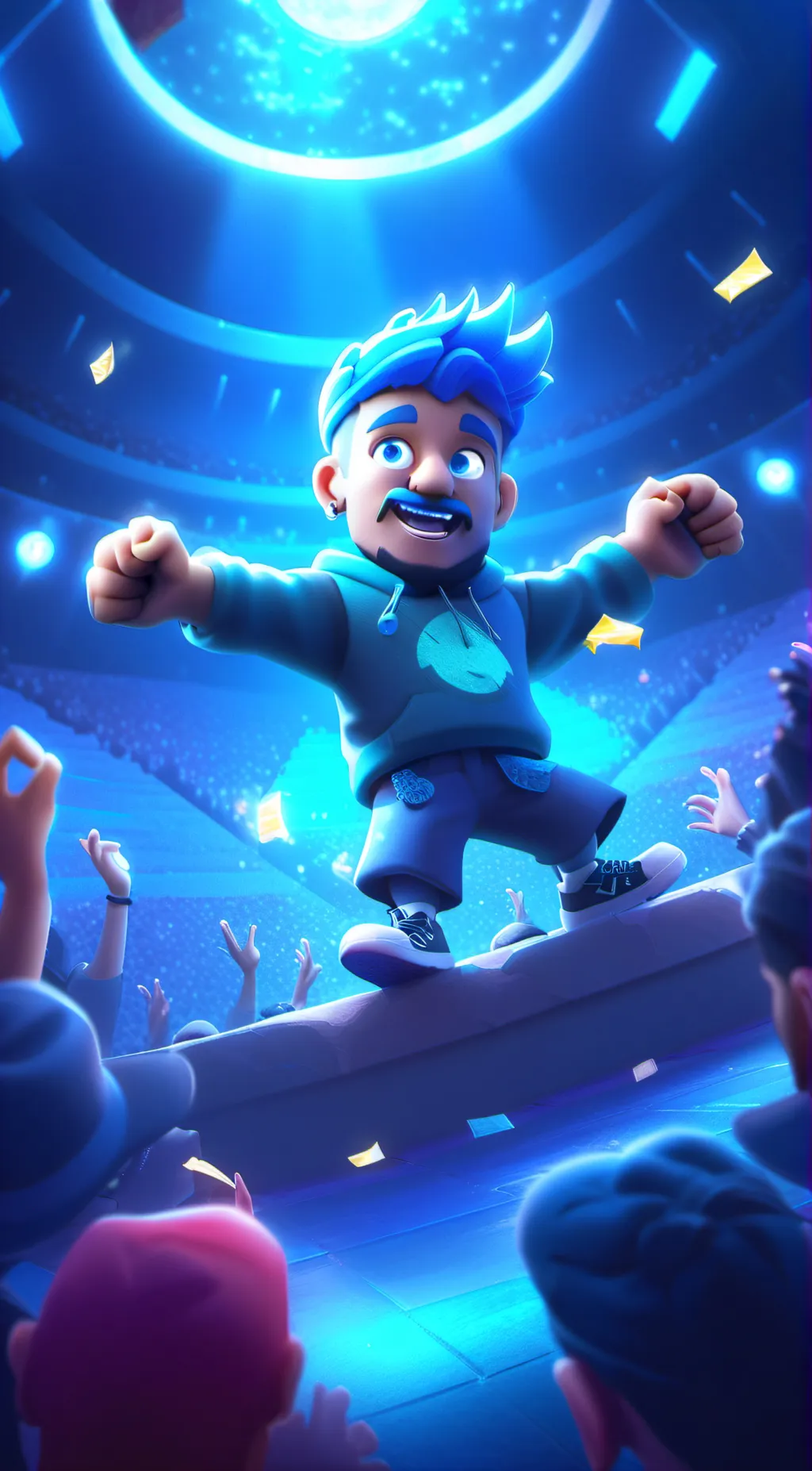 ai character: Young Voices 2024 background