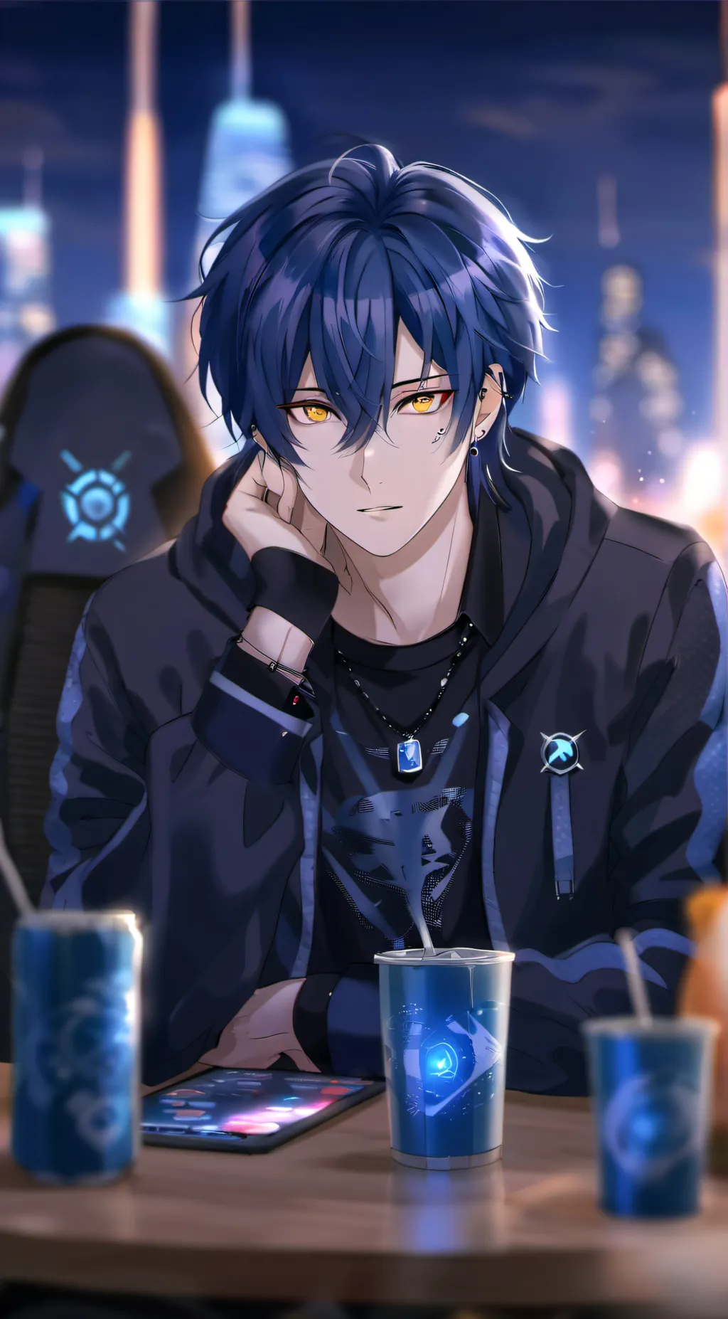 ai character: Luke  background