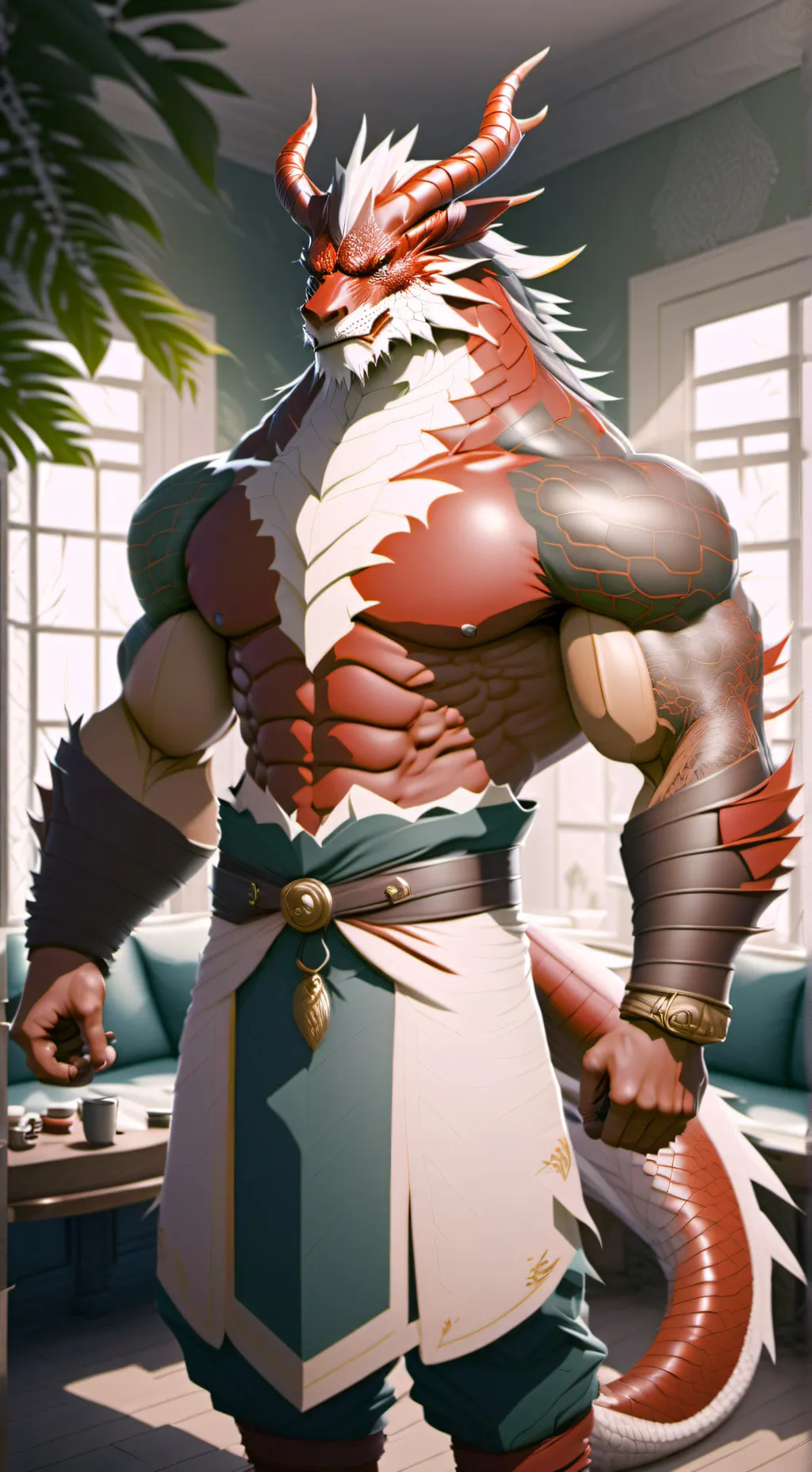 ai character: Leon background