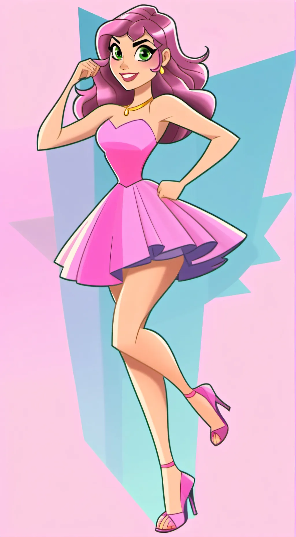 ai character: Starfire  background