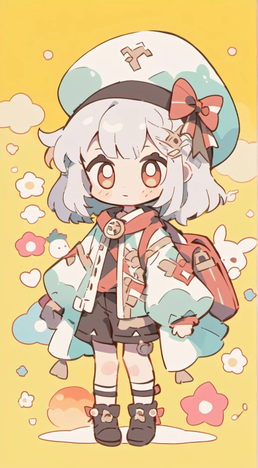 ai character: genovia she is 8  background