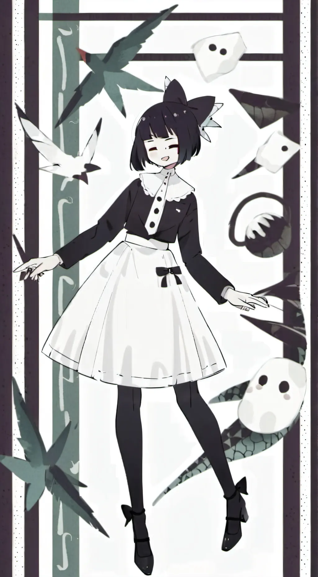 ai character: Miss Bloomie background