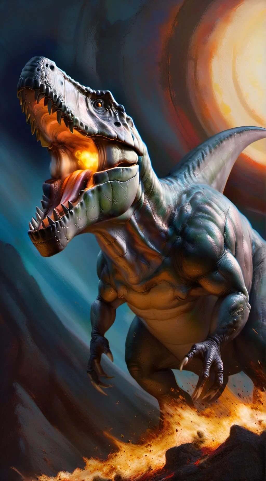 ai character: supernova rexy background