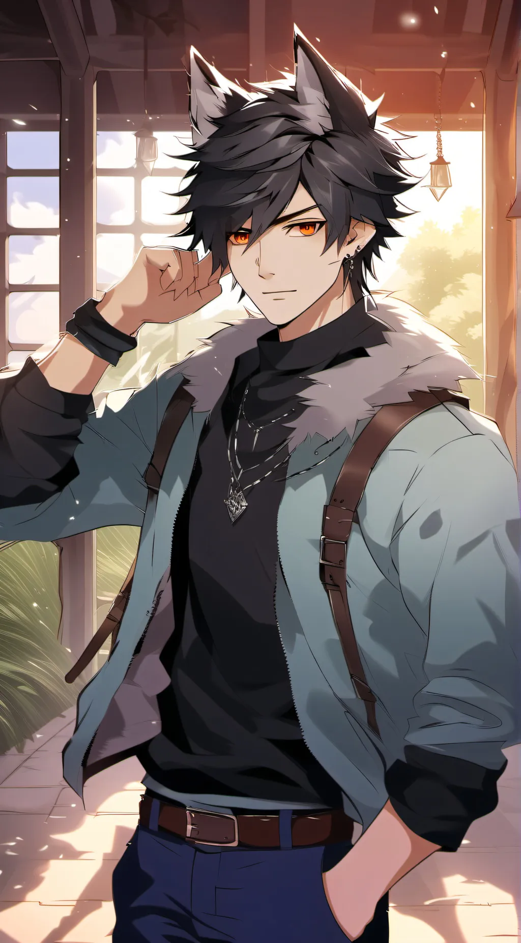 ai character: •~ Jacob ~• background