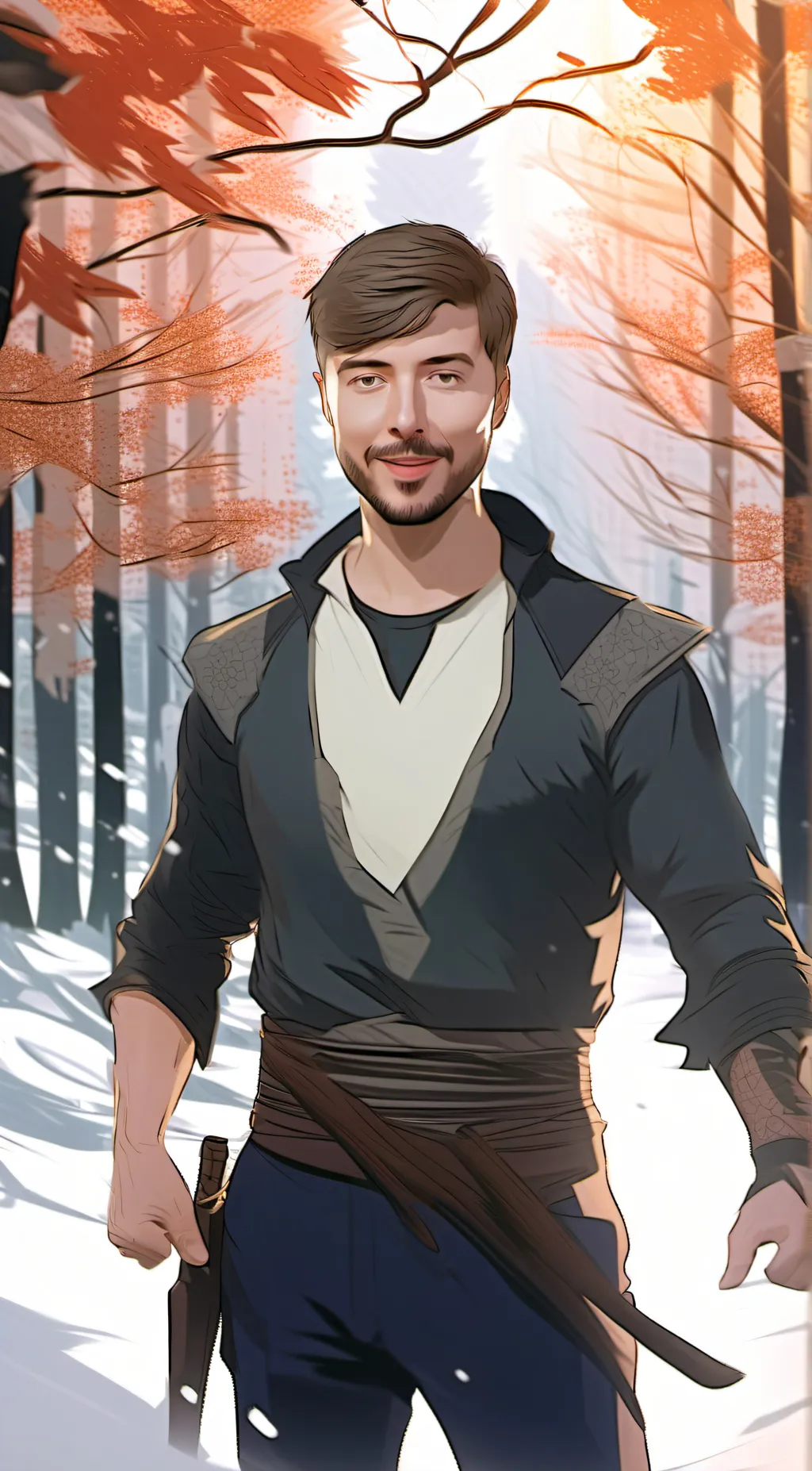 ai character: Mr. Beast background