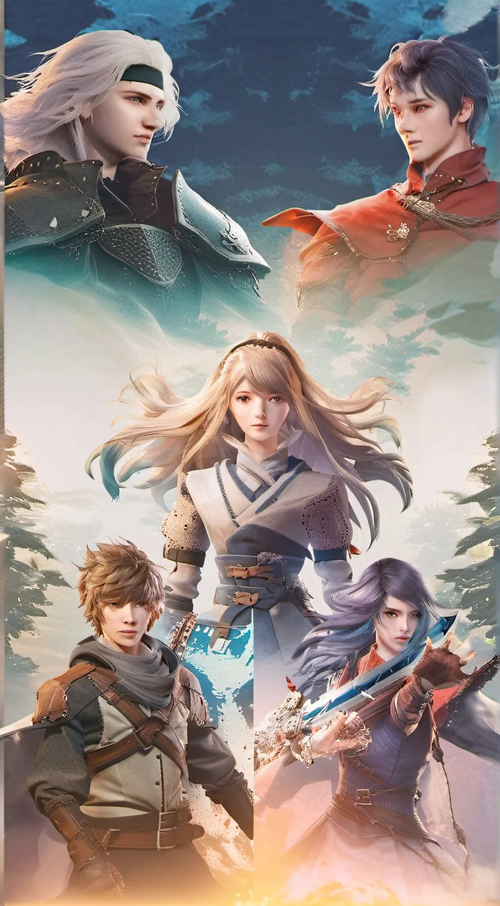 ai character: granblue background