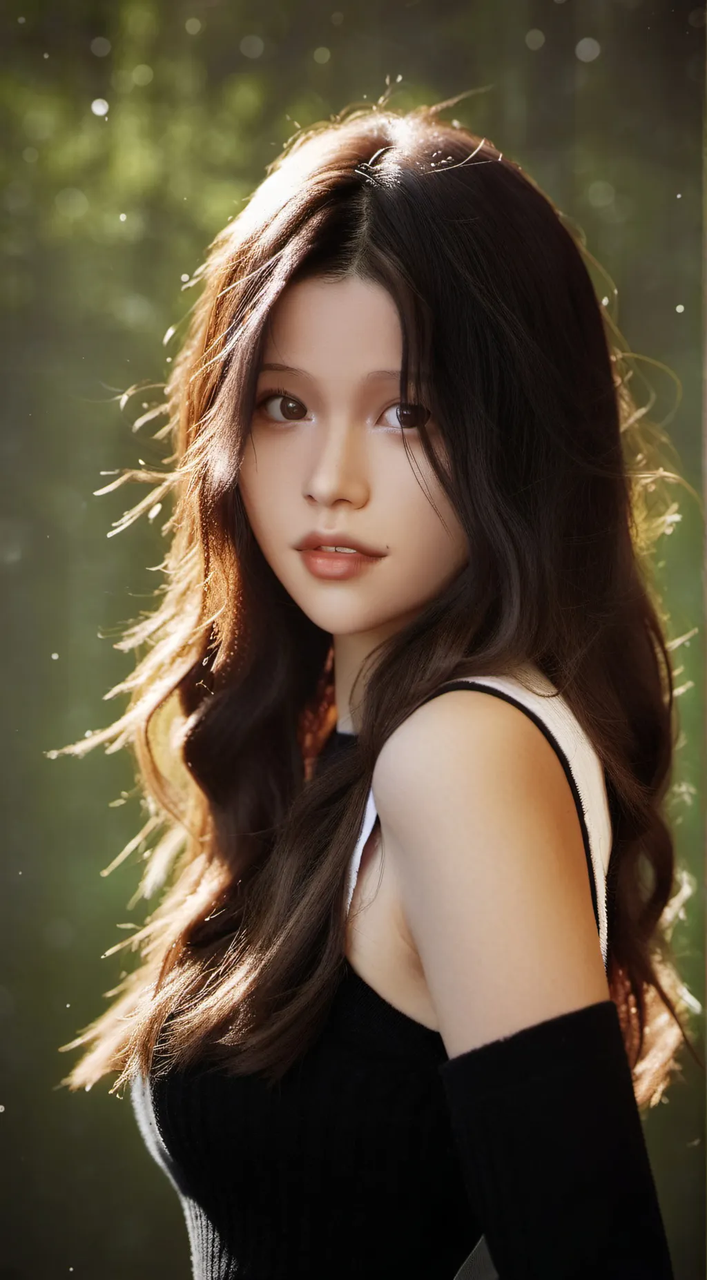 ai character: Rain background