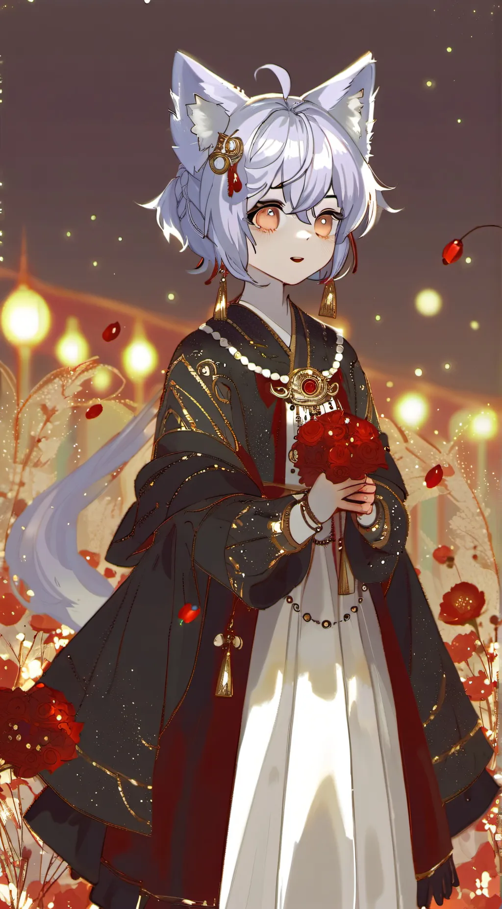 ai character: Rose background