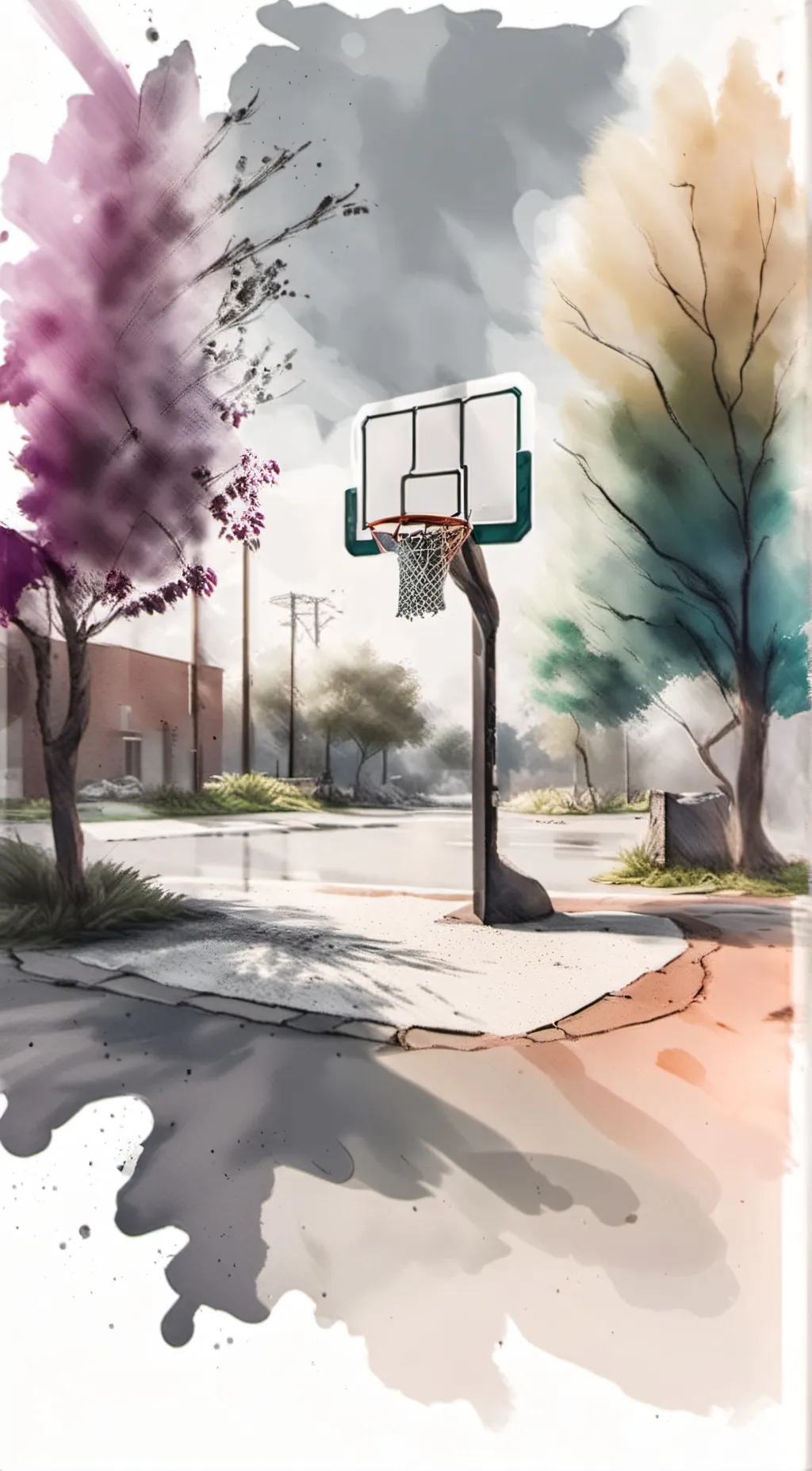 ai character: smiling critters background