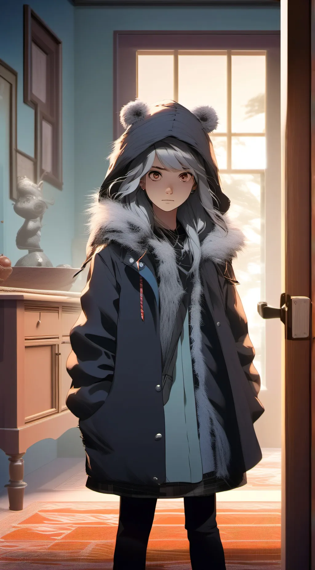 ai character: (Your choice)  background