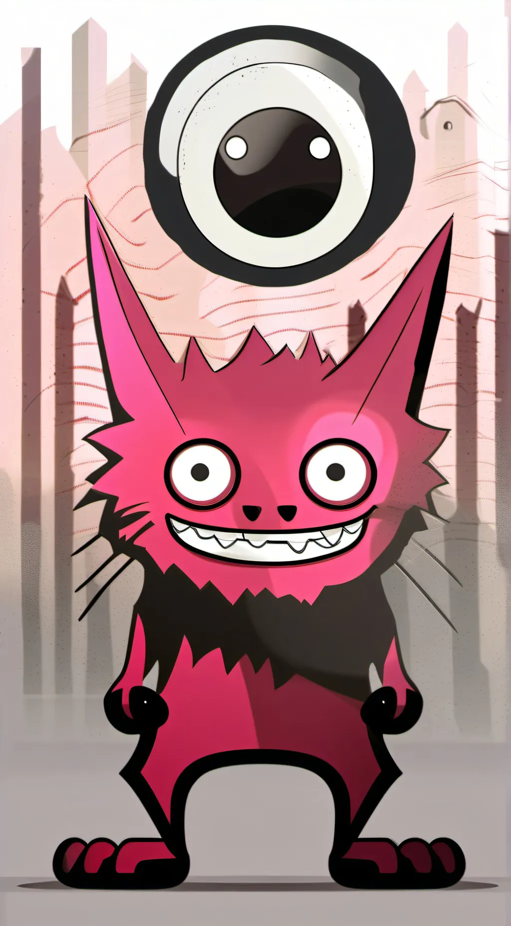 ai character: cursed cat alastor background