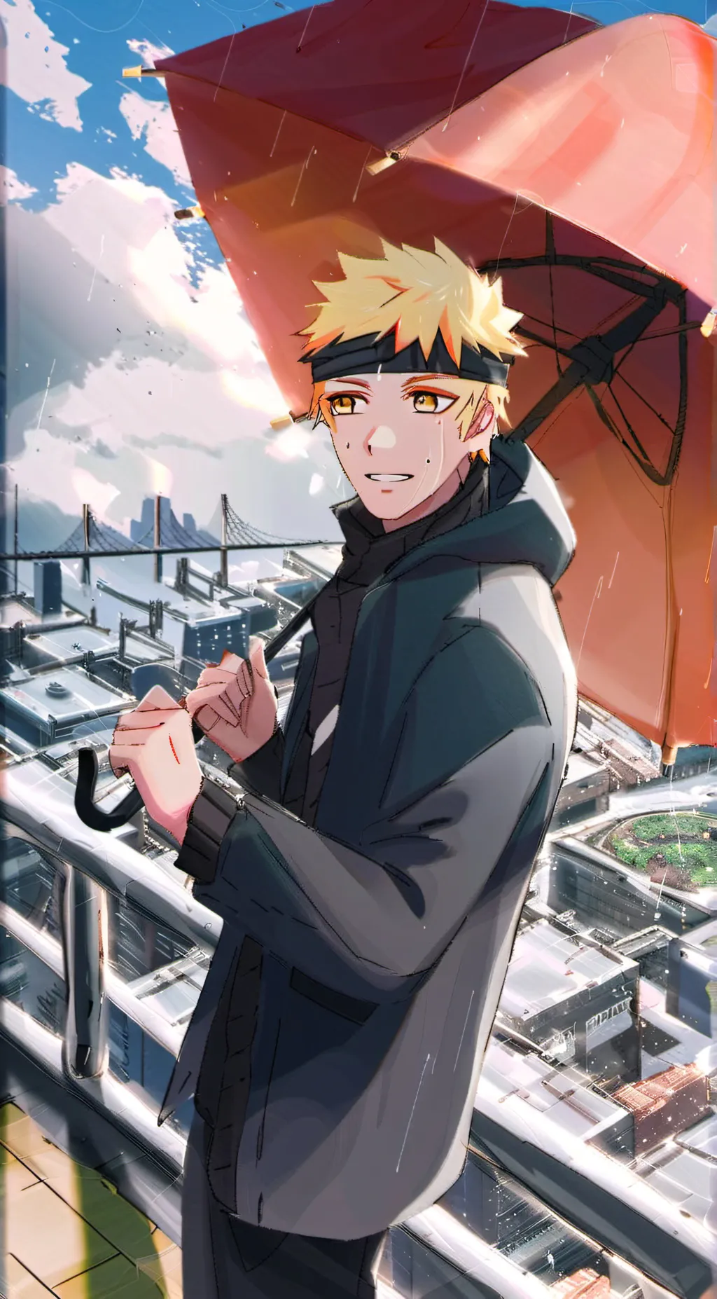 ai character: Naruto  background