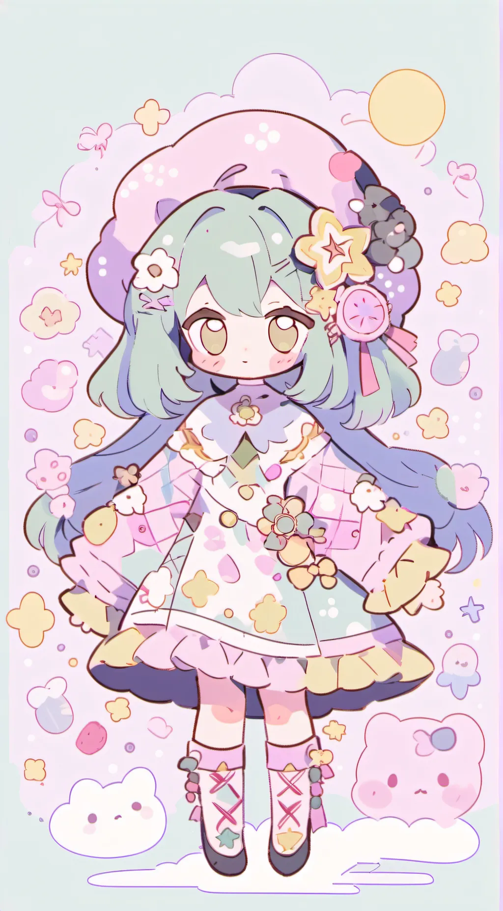 ai character: hayly and lyrica background