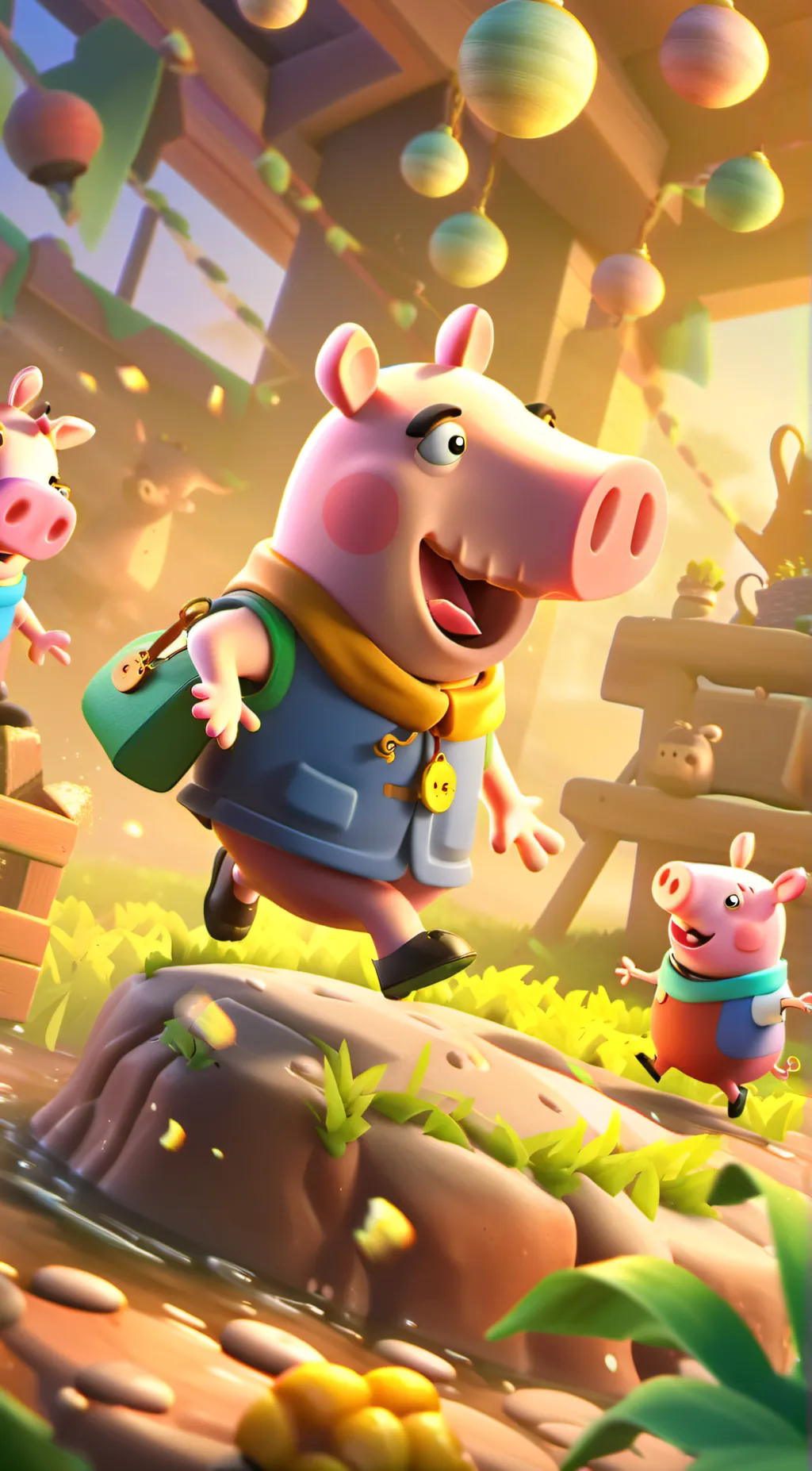 ai character: PEPPA PIG background