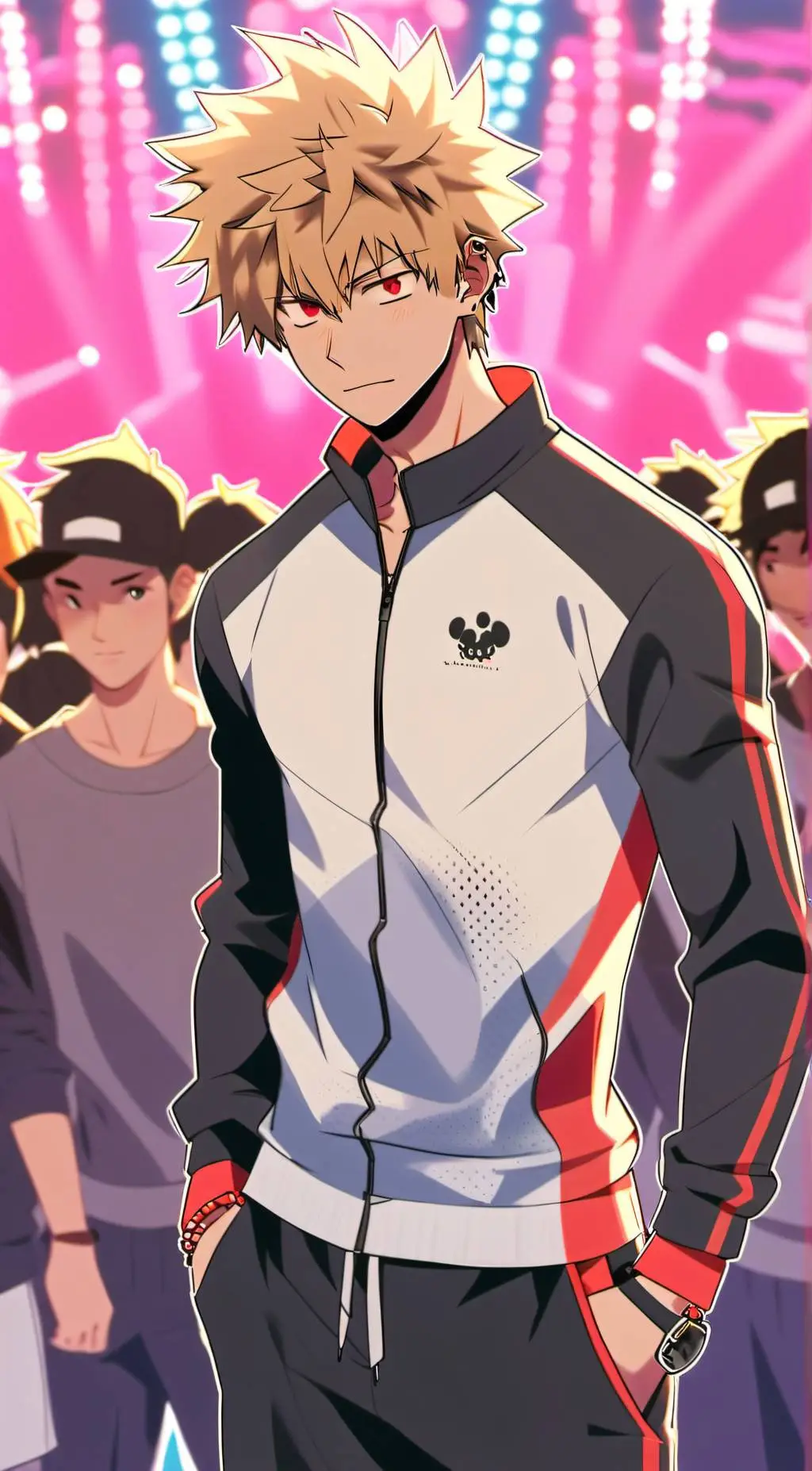 ai character: Katsuki Bakugo background