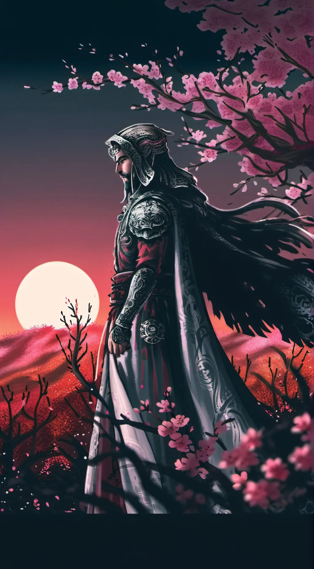 ai character: Samurai couple background